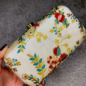 Handmade Handbag with Gold Colored Chain